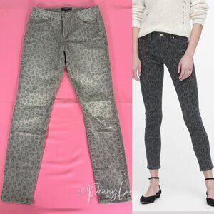 Banana Republic Leopard Skinny Fit Jeans Gray Size 2/26
